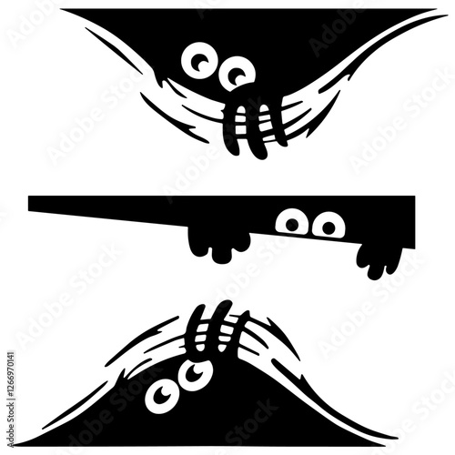 monster art design vector sticker