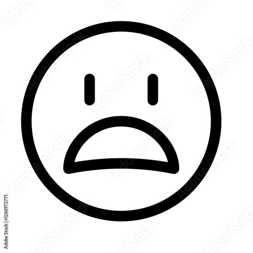 frowning