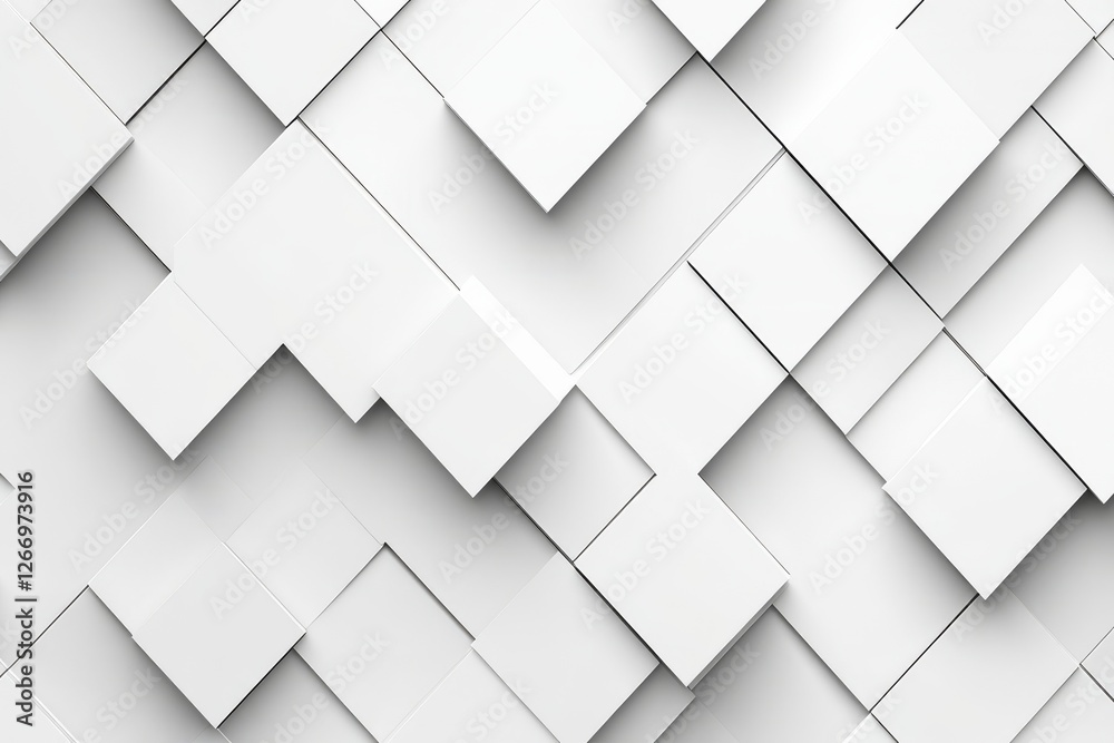 Abstract Geometric Pattern of Overlapping White Rectangles Abstract Geometric Pattern of Overlapping White Rectangles