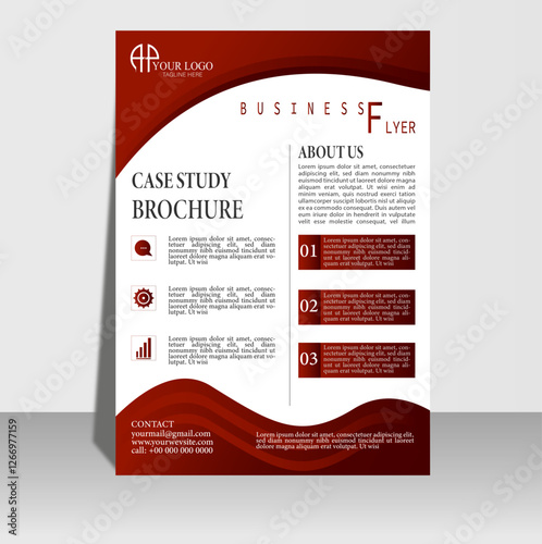 Abstract bussiness flyer template