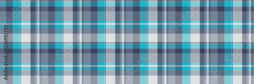 Layered plaid tartan texture, mens shirt seamless textile fabric. Thin pattern check background vector in light slate gray and sterling silver colors.