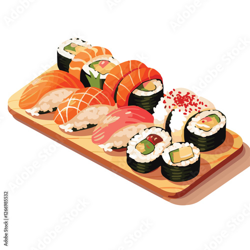 food, asian, restaurant, japanese, meal, delicious, sushi, cuisine, chinese, fresh, japan, rice, japanese food, japanese cuisine, smile, tasty, woman, illustration, man, gourmet, art, background, tabl