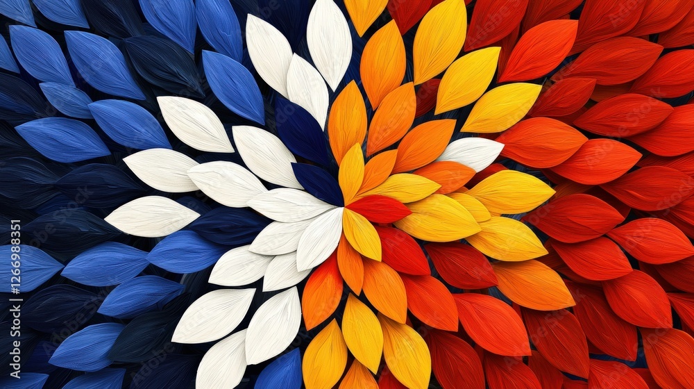 Colorful Abstract Leaf Patterns Artistic Background Vibrant Environment Close-Up Viewpoint for Modern Design Inspiration Colorful Abstract Leaf Patterns Artistic Background Vibrant Environment Close-Up Viewpoint for Modern Design Inspiration