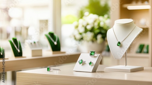 Polished Jewelry Display Featuring a Range of Sparkling Gemstones