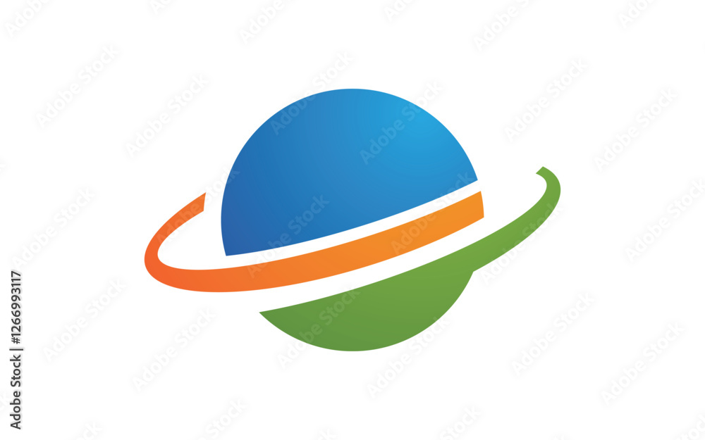 Planet globe Logo icon vector design template Planet globe Logo icon vector design template