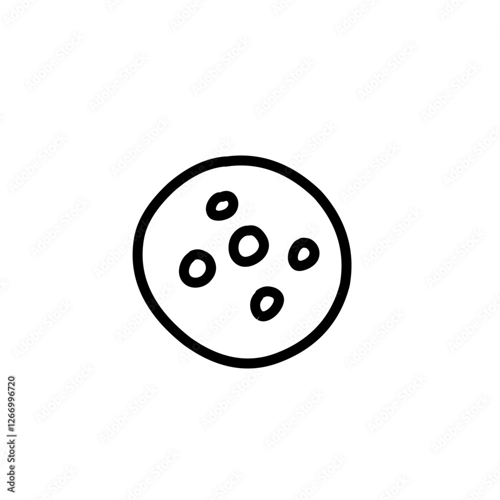 Nuts and seeds line icon Nuts and seeds line icon