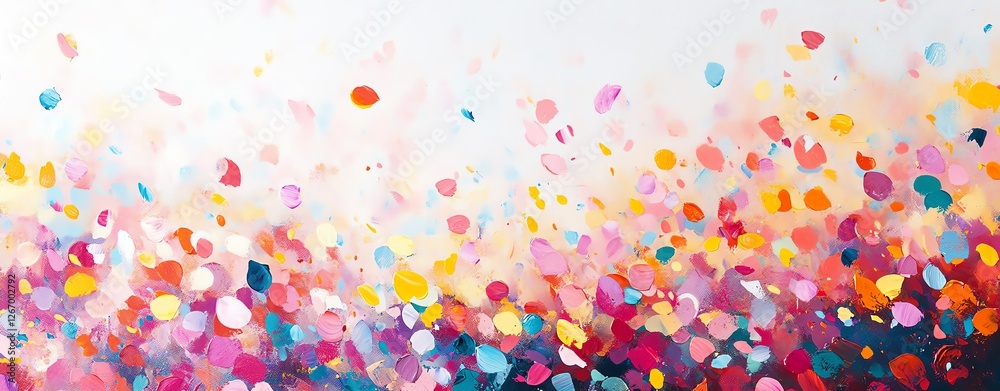 Colorful abstract design with vibrant circles.