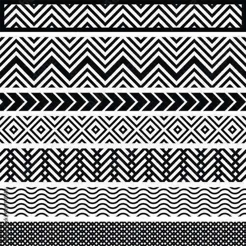 Seamless Pine Tree Pattern in Minimalist Black and White Design, Nordic Inspired Evergreen Tree Repeat Pattern, Nature Motif Seamless Forest Pattern in Vector Style