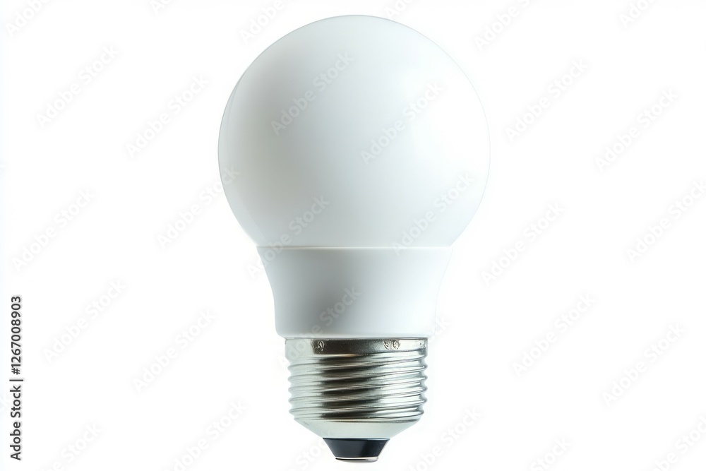 Led light bulb isolated on white background. AI image Led light bulb isolated on white background. AI image