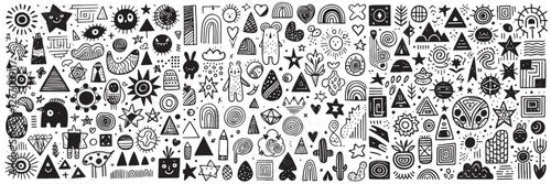 Abstract Harmony: A Silhouette Symphony