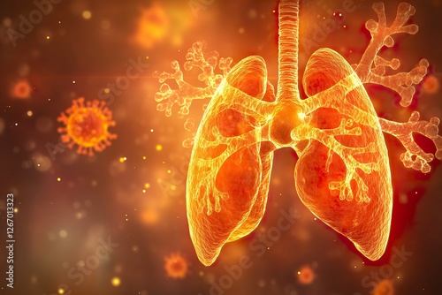 Pneumonia Bacteria: Microscopic Infection
