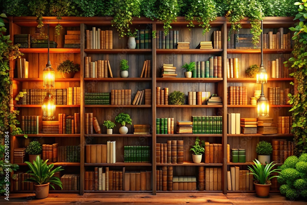 Cozy Wooden Bookshelf Virtual Background for Online Learning & Presentations Cozy Wooden Bookshelf Virtual Background for Online Learning & Presentations