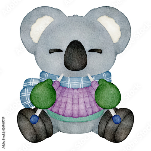 Photography watercolor cute koala