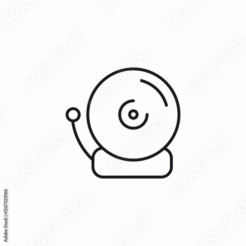 school bell icon sign vector
