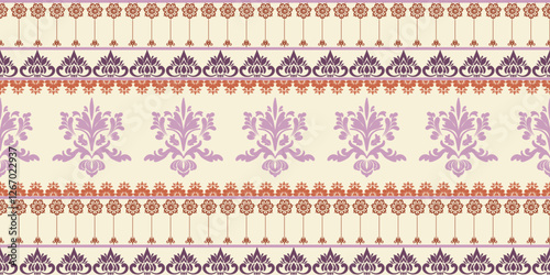 Damask decoration pattern and background. Vector Illustration digital file download for print, printable, wallpaper, background, decoration and many projects.