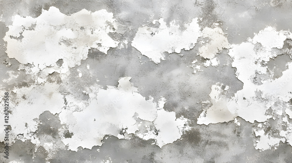 Obraz premium Textured Wall with Peeling Paint and Abstract Gray Background