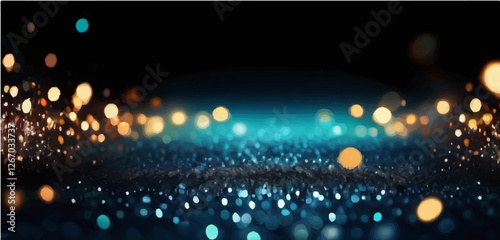 background of abstract glitter lights. , and black. de focused. banner