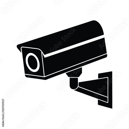 security camera isolated on white background
