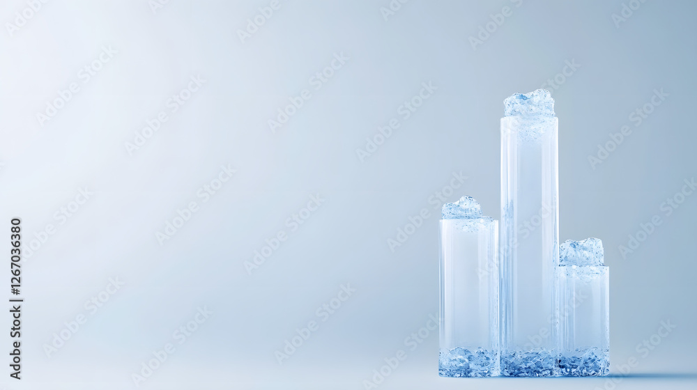 Abstract 3D Glass Graph Representing Financial Growth
Abstract 3D Glass Graph Representing Financial Growth
