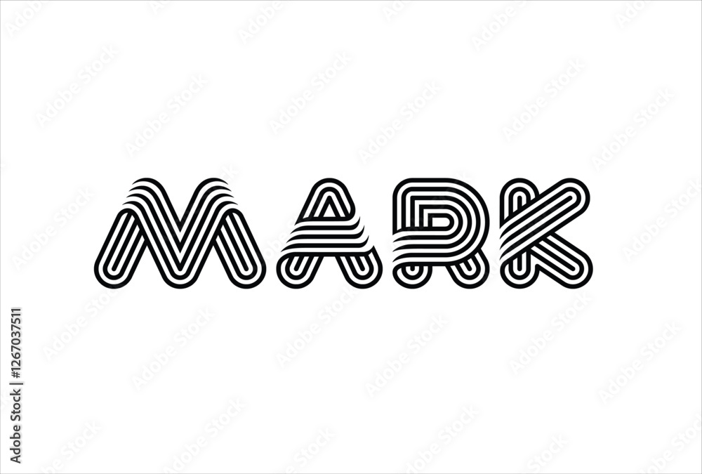 Obraz premium Mark logo Vector Template. Creative And Modern Mark logo