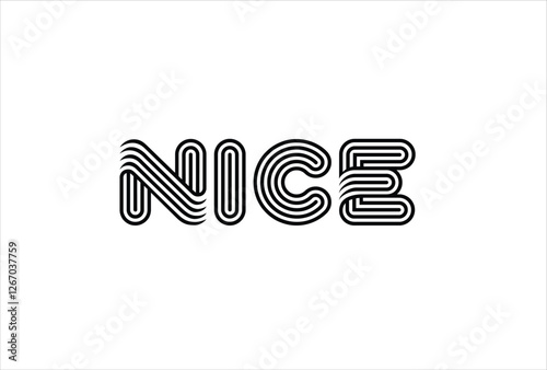 Nice logo Vector Template. Creative And Modern Nice logo