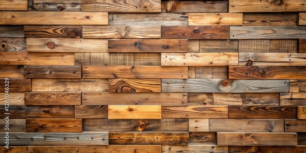 Rustic Reclaimed Wood Paneling Background Texture  A Diverse Array of Natural Wood Tones and Grain Patterns