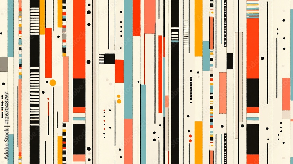 Abstract geometric pattern vibrant color palette playfully arranged. AI Generated Abstract geometric pattern vibrant color palette playfully arranged. AI Generated