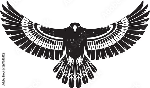illustration of a Thunderbird with wings