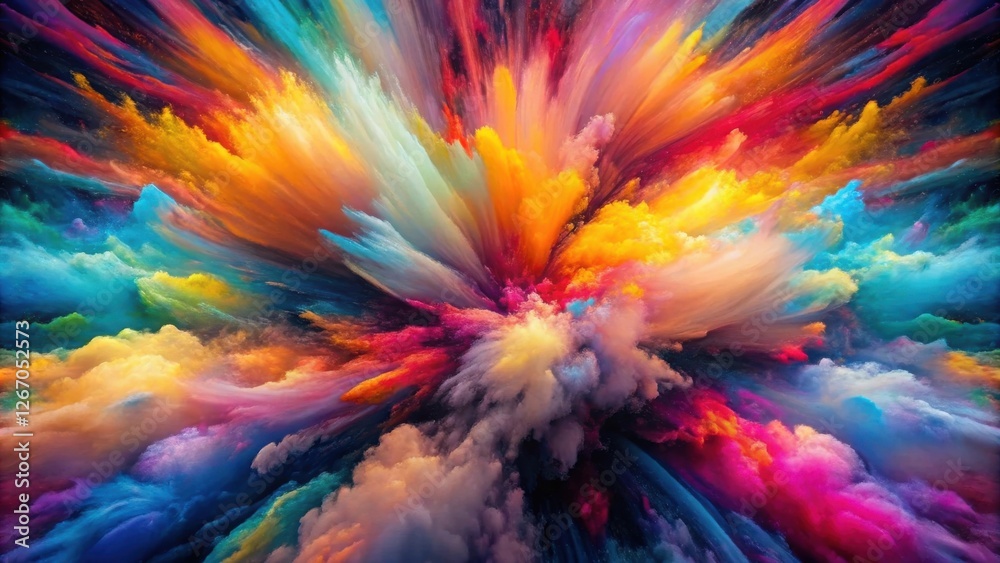 Abstract Vibrant Color Explosion A Dynamic Burst of Hues and Shades Abstract Vibrant Color Explosion A Dynamic Burst of Hues and Shades