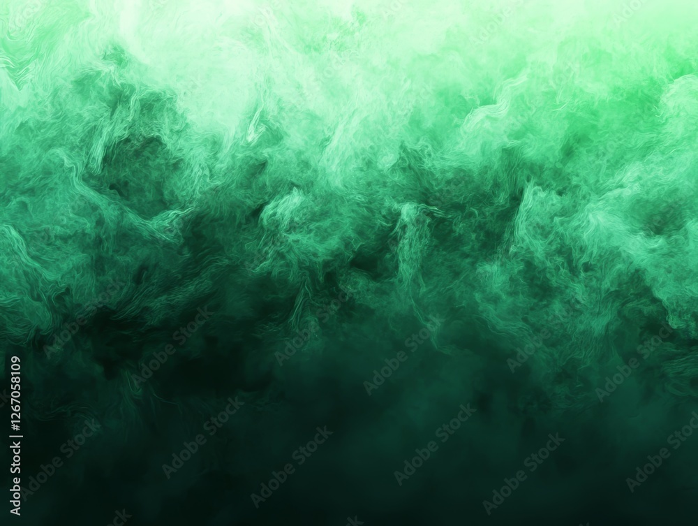 Obraz premium Abstract Green Smoke Texture Background