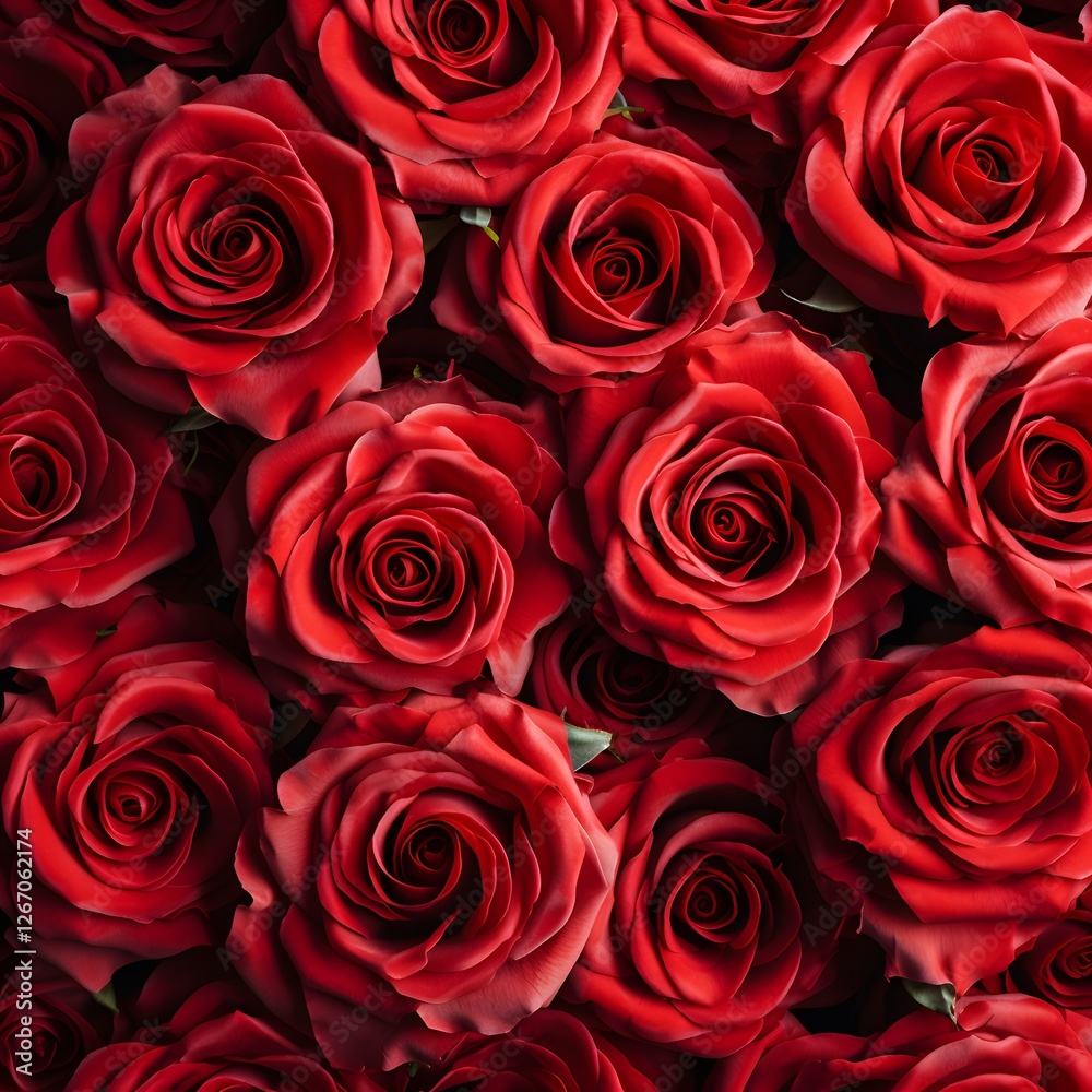 A bunch of red roses are arranged in a bouquet A bunch of red roses are arranged in a bouquet