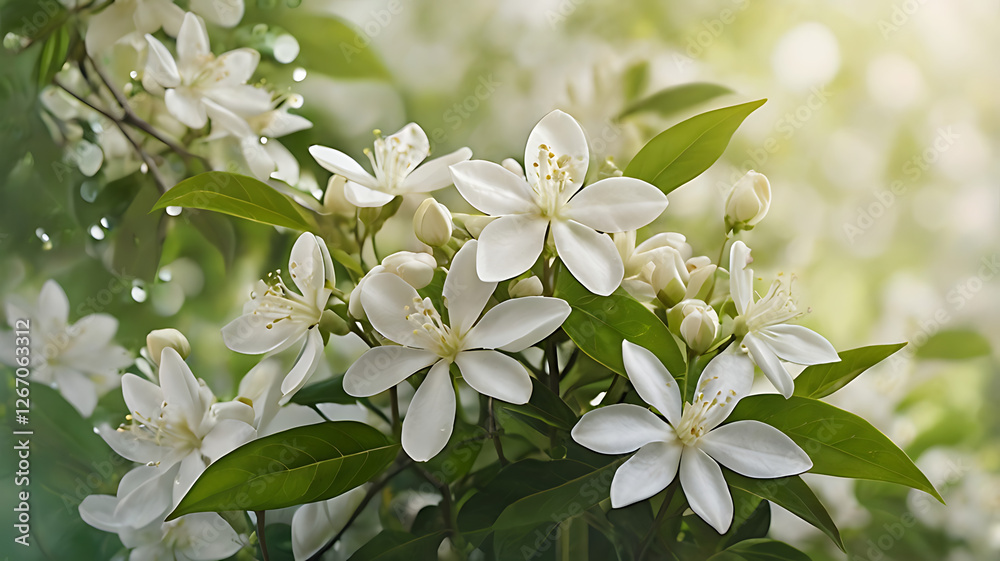 Obraz premium Jasmine flowers background
