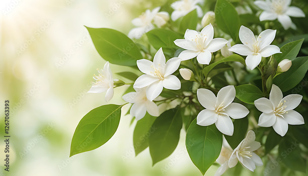 Obraz premium Jasmine flowers background