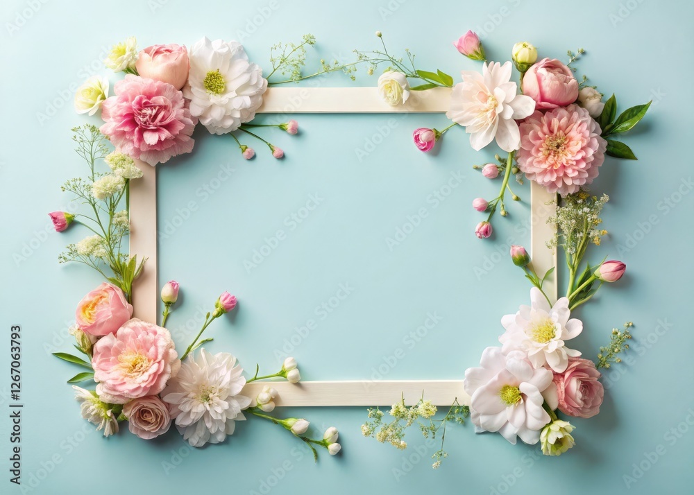 Simple, elegant floral frame. Minimalist botanical border design, ideal for backgrounds. Simple, elegant floral frame. Minimalist botanical border design, ideal for backgrounds.