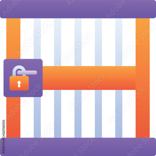 Gradient color illustration for Jail locker