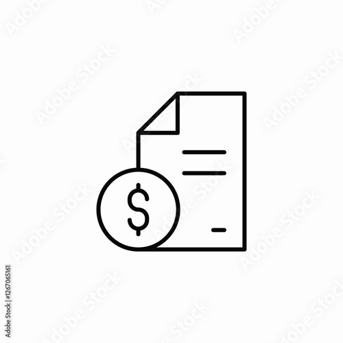 finances file document icon sign vector