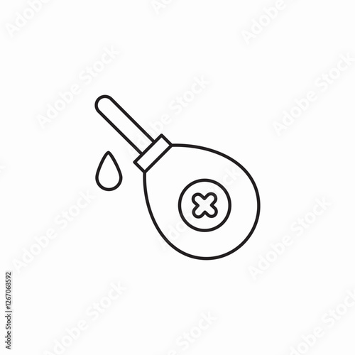 medicine pump icon sign vector