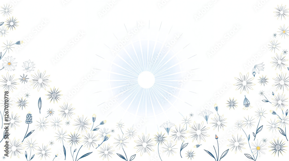 Obraz premium Beautiful floral background