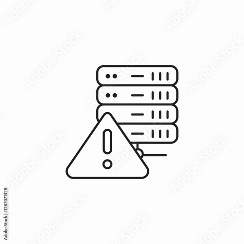 server connection error icon sign vector