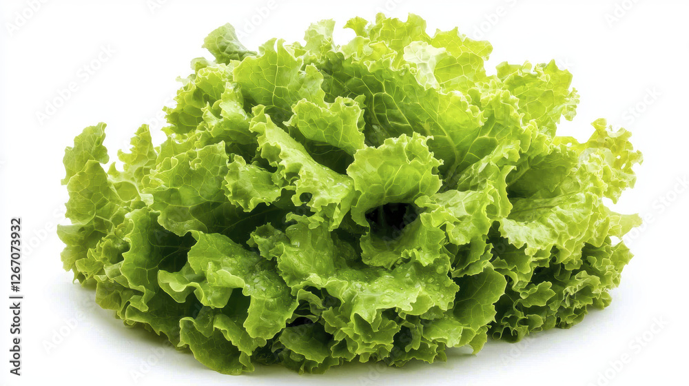 Fresh green lettuce with crisp leaves, perfect for salads and healthy meals Fresh green lettuce with crisp leaves, perfect for salads and healthy meals