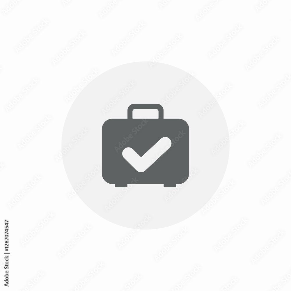 suitcase added icon sign vector suitcase added icon sign vector