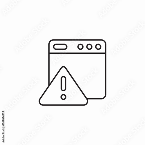 web error icon sign vector