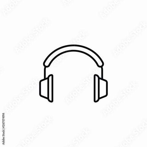 wireless headphones icon sign vector