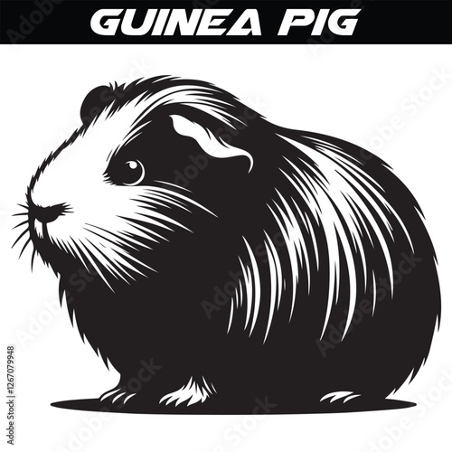 Guinea Pig silhouette vector illustration design
