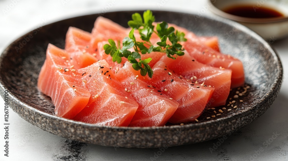 fresh slice of tuna sashimi isolated on transparent background fresh slice of tuna sashimi isolated on transparent background