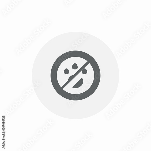 animals not allowed icon sign vector