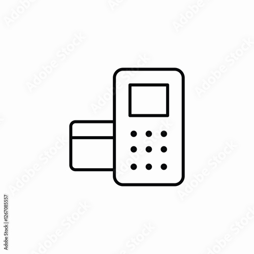 card instant payment icon sign vector