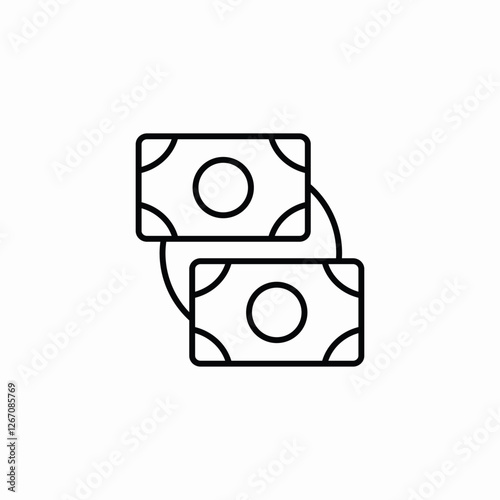 cash transaction icon sign vector