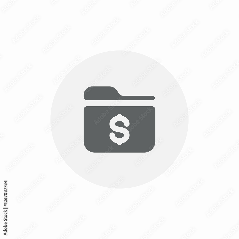 dollar folder icon sign vector dollar folder icon sign vector