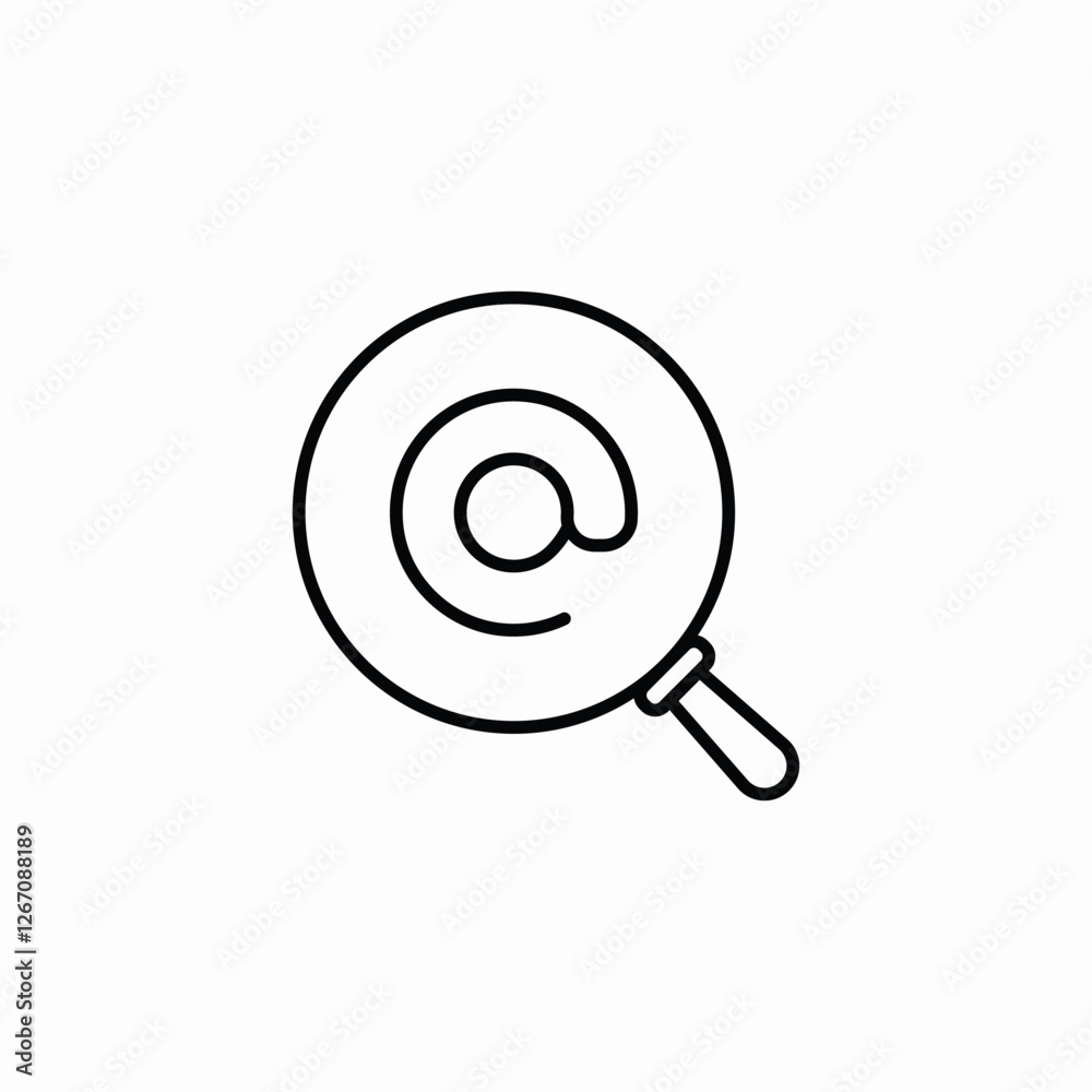 email search icon sign vector email search icon sign vector